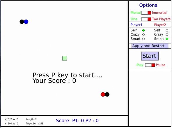 Snake Game -  Two Players